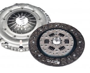 Verstärkte Druckplatte & organische gefederte Reib-Scheibe für BMW E36/E46 - leicht erhöhter Druckpunkt - kein Guss Material - Nur für EMS